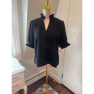 CeCe NWT | Countryside stroll blouse | Black | Size Medium